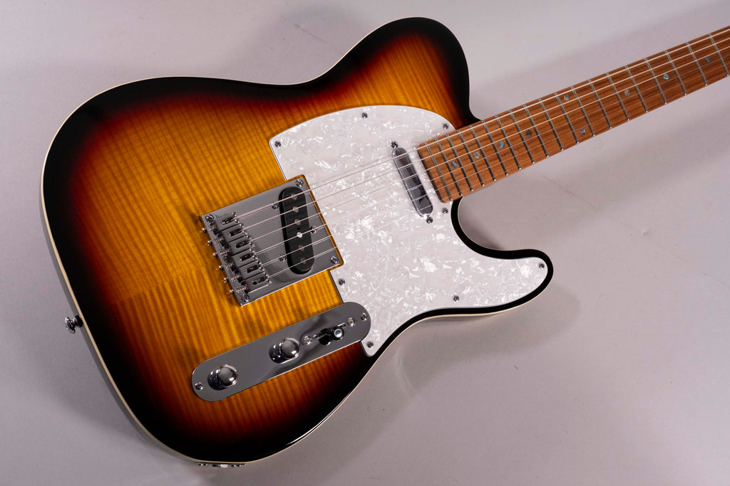 Schecter R66 Elite II Roasted Maple PT Sunburst