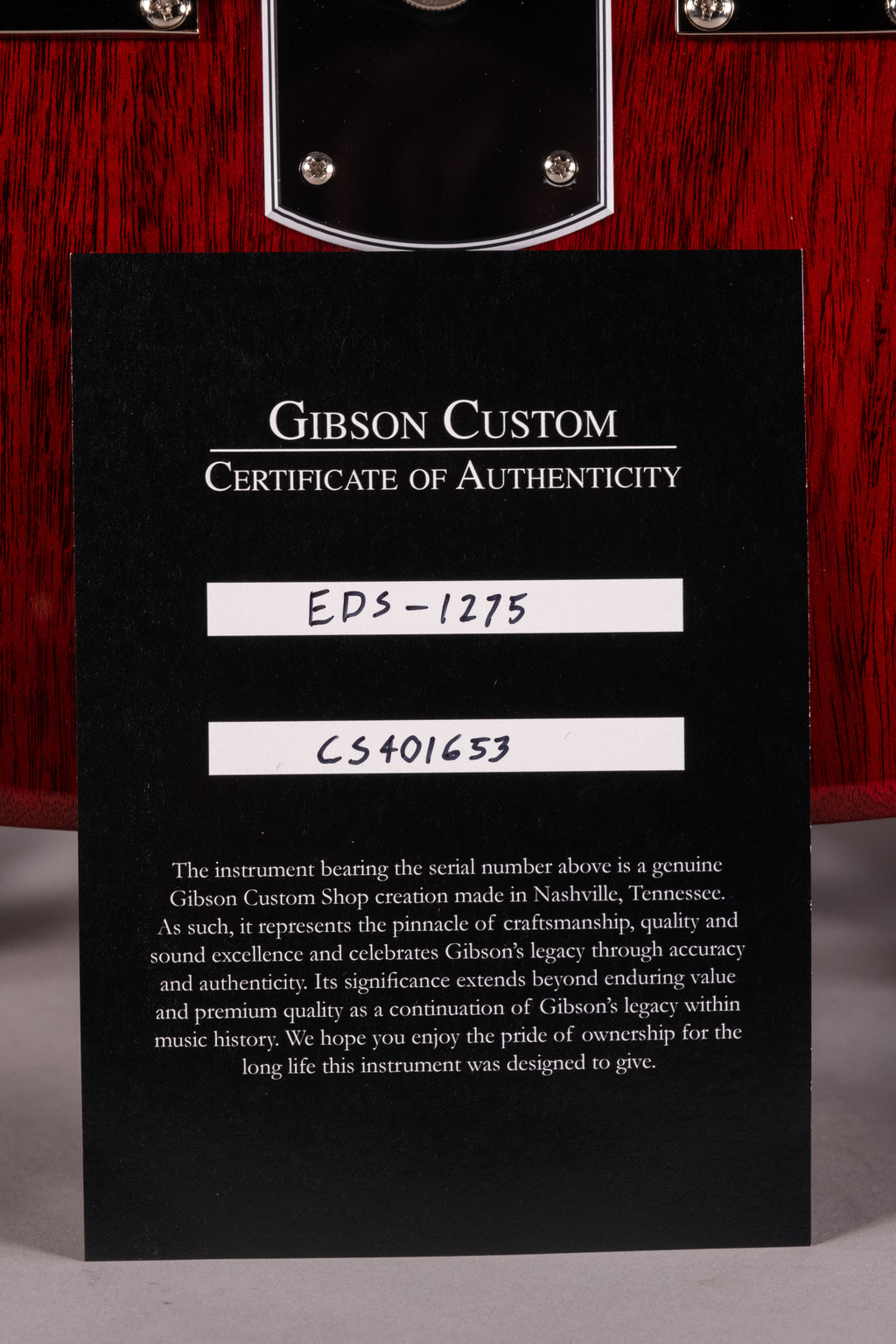 Gibson Custom Shop EDS-1275 Doubleneck Cherry Doppio Manico