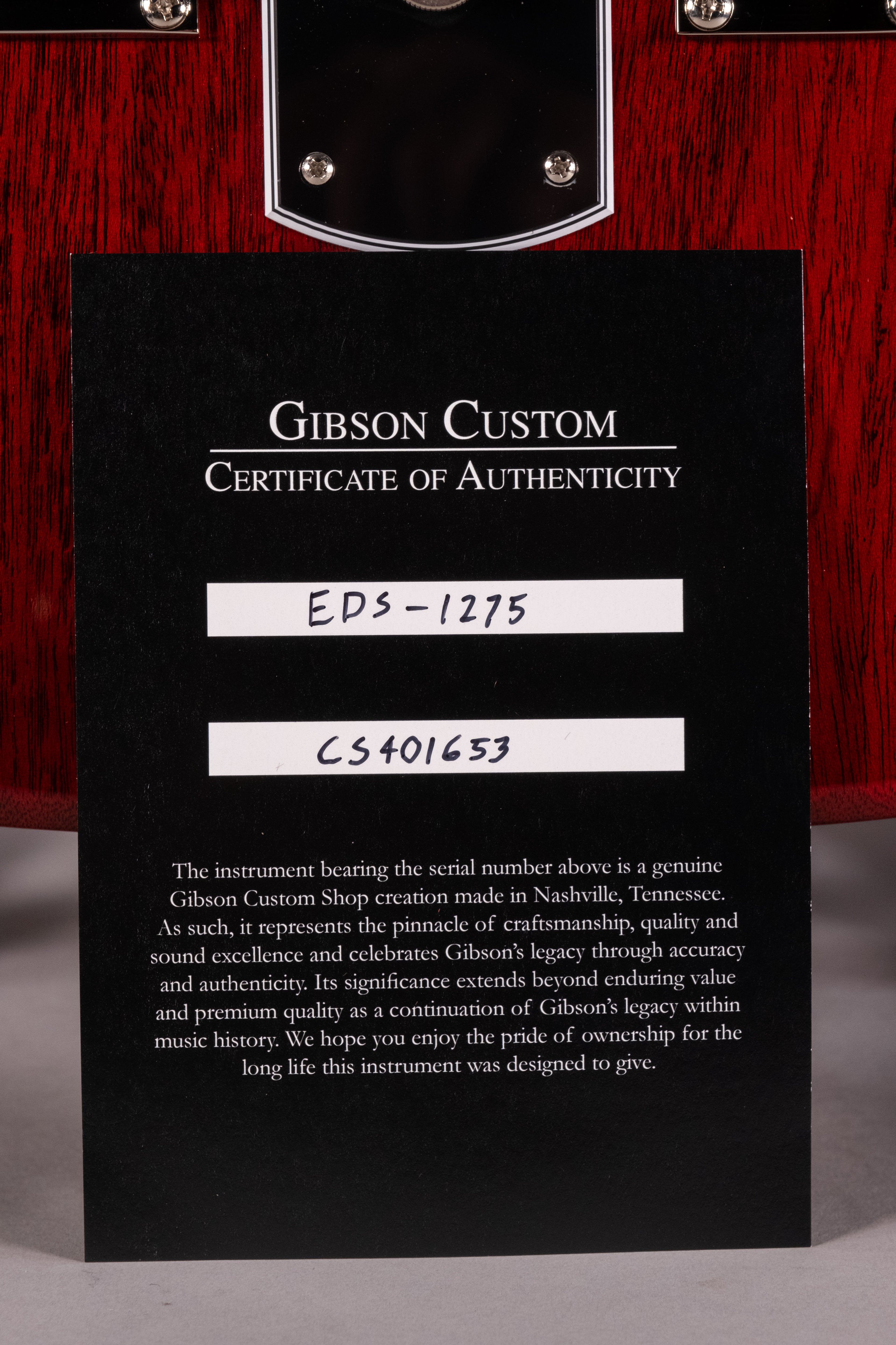 Gibson Custom Shop EDS-1275 Doubleneck Cherry Doppio Manico