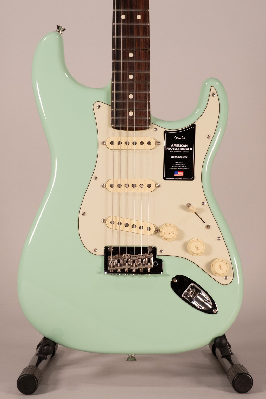 Fender American Professional II Stratocaster RW Matching Headstock Surf Green