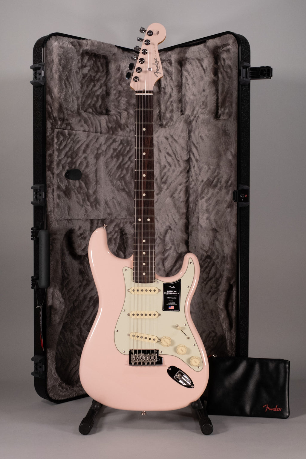 Fender American Professional II Stratocaster RW Matching Headstock Shell Pink