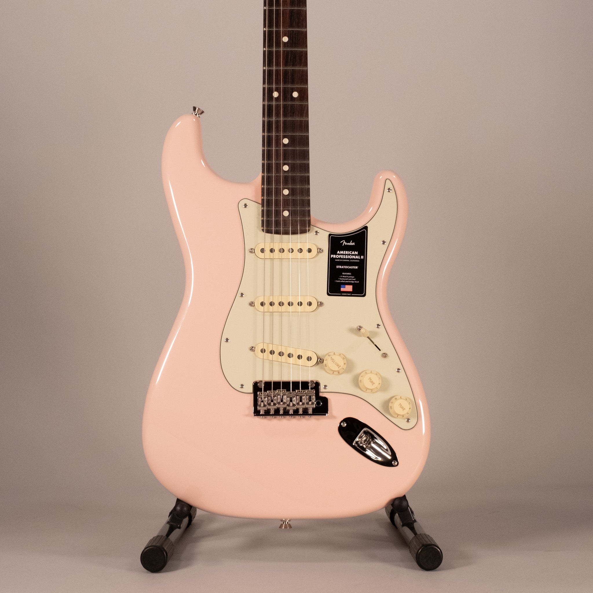 Fender American Professional II Stratocaster RW Matching Headstock Shell Pink
