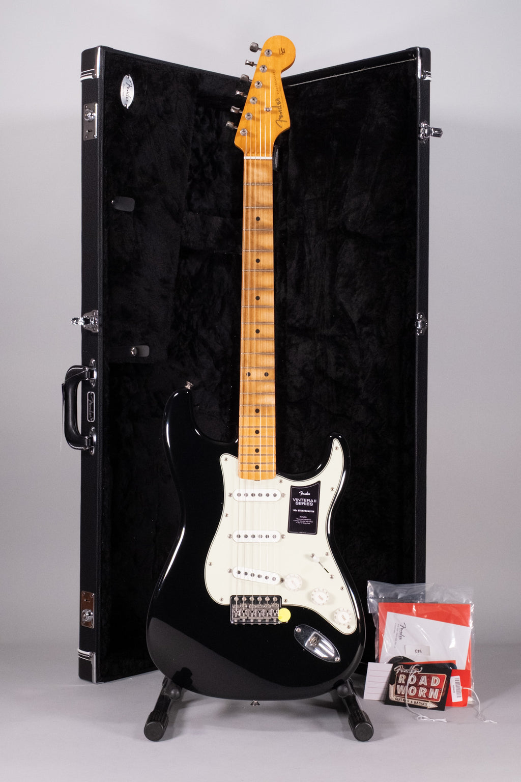 Fender Stratocaster '60s Vintera II Road Worn in Edizione Limitata MN Black