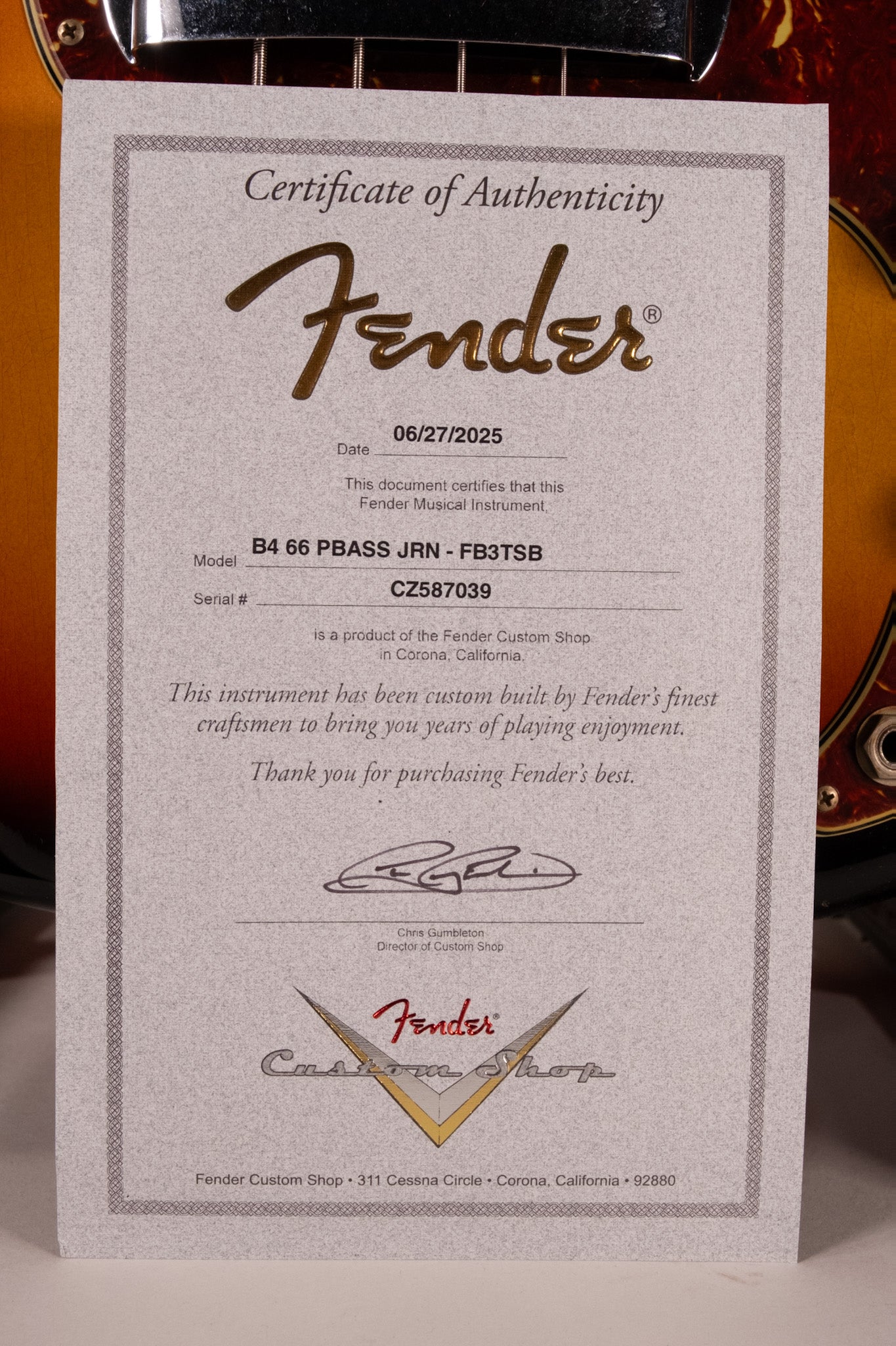 Fender Custom Shop 1966 Precision Bass Journeyman Relic 3A RW 3 Color Sunburst