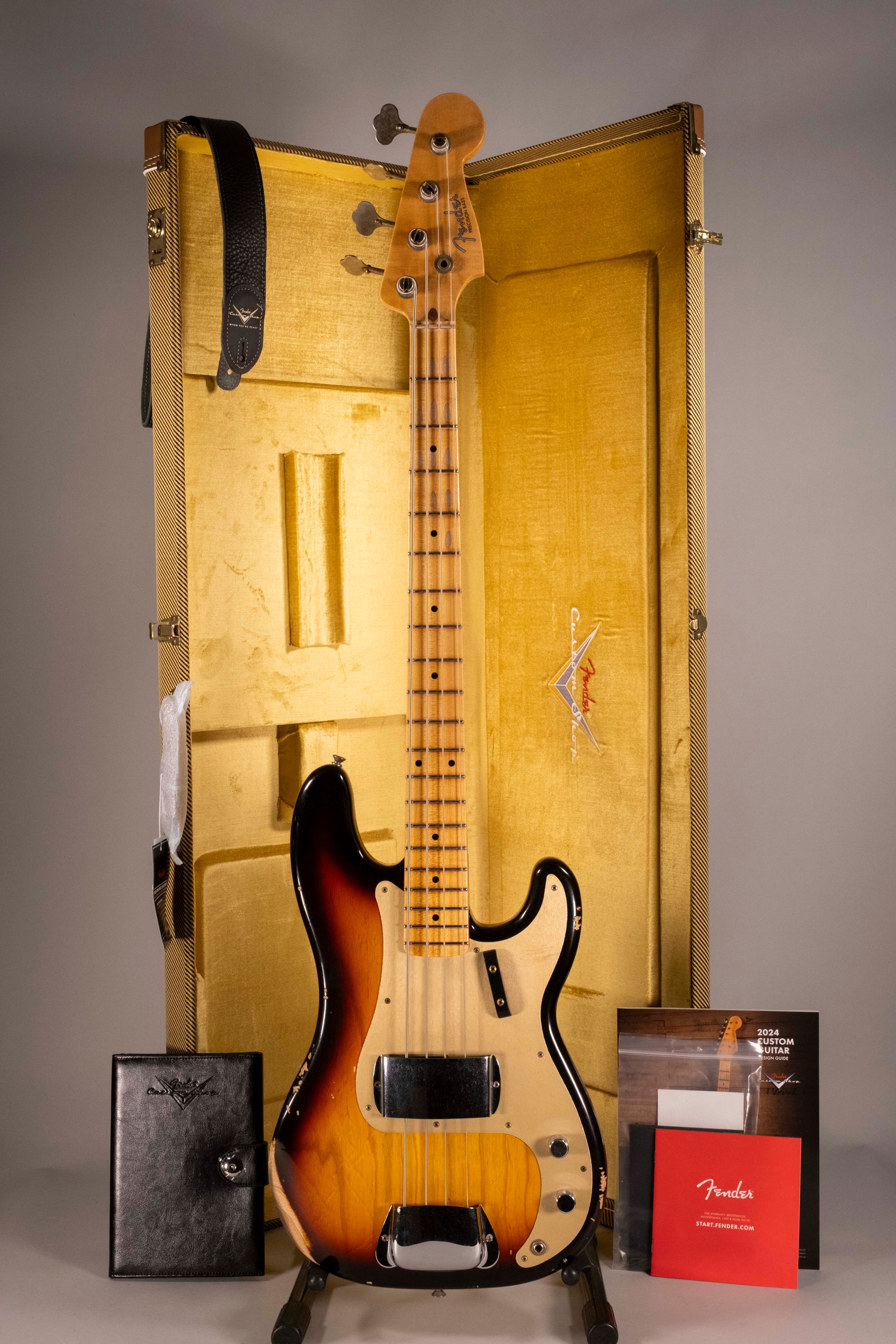 Fender Custom Shop 1958 Precision Bass Relic 3 Color Sunburst