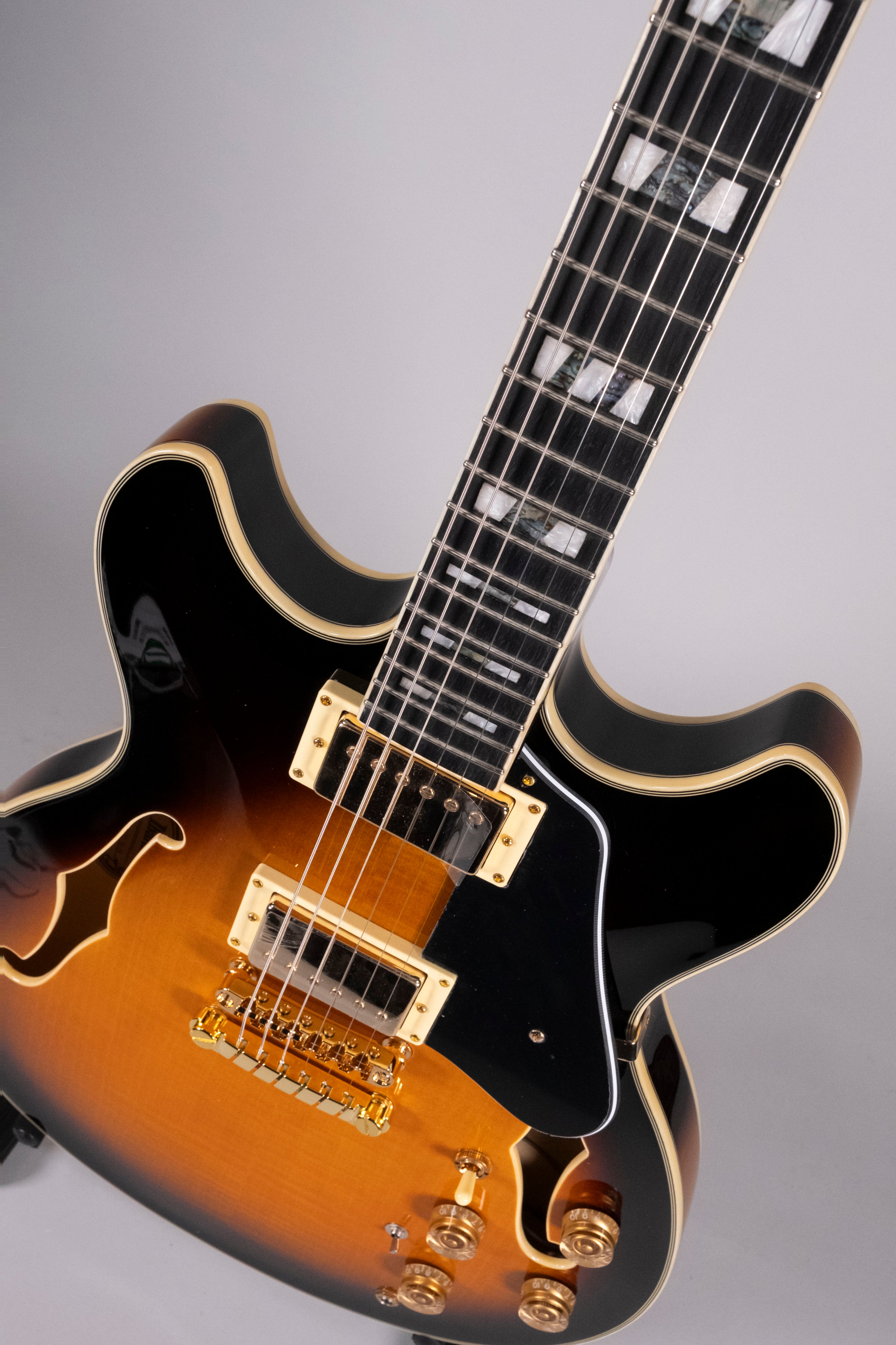 Ibanez Jsm10-Vys John Scofield Vintage Yellow Sunburst Semi-Hollow Guitar