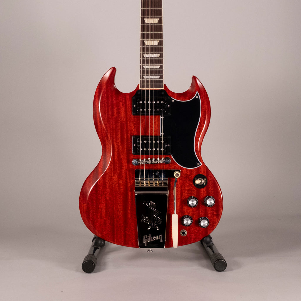 Gibson SG Standard 61 Maestro Vibrola Faded Vintage Cherry Satin