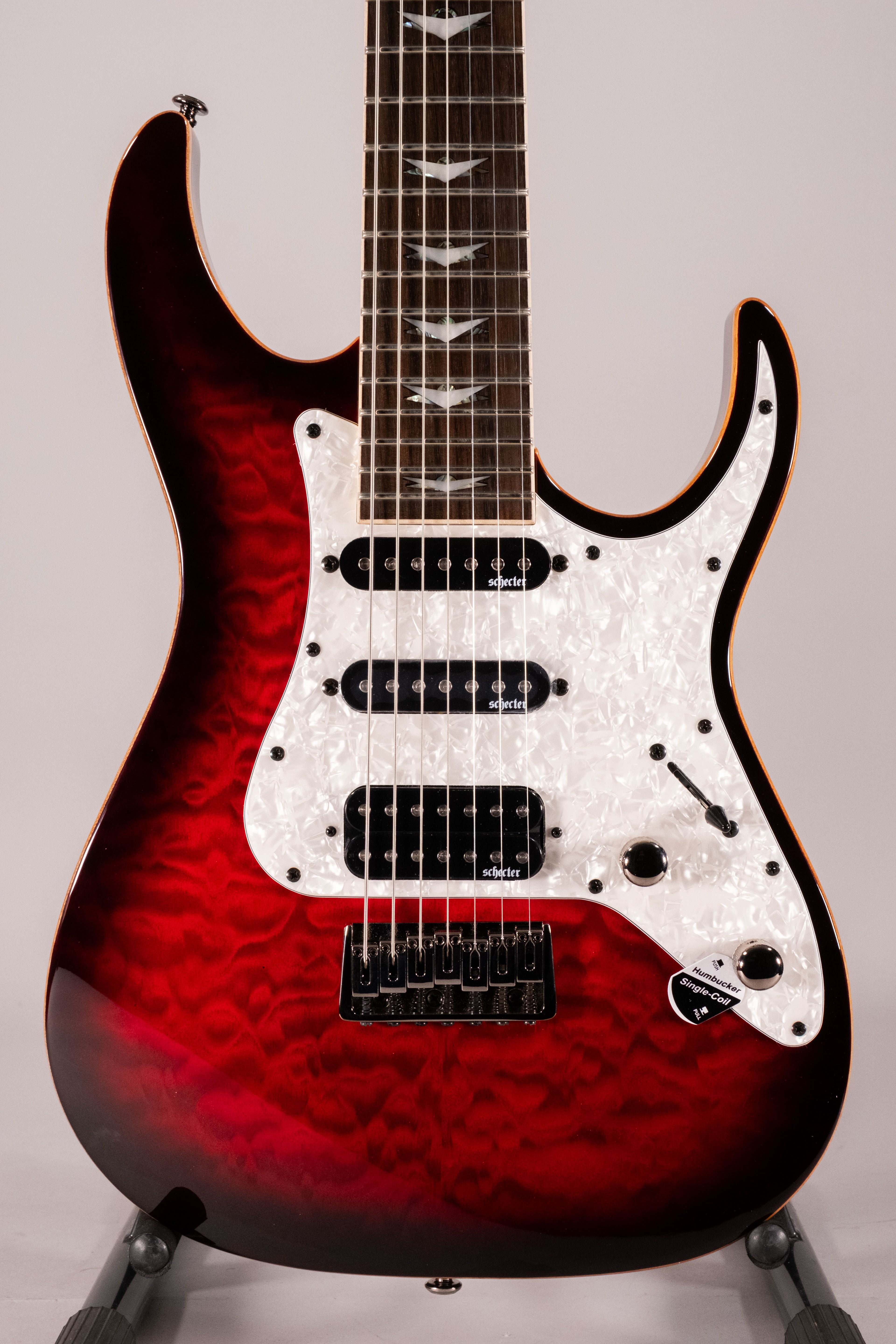 Schecter Banshee Extreme 7 Black Cherry Burst