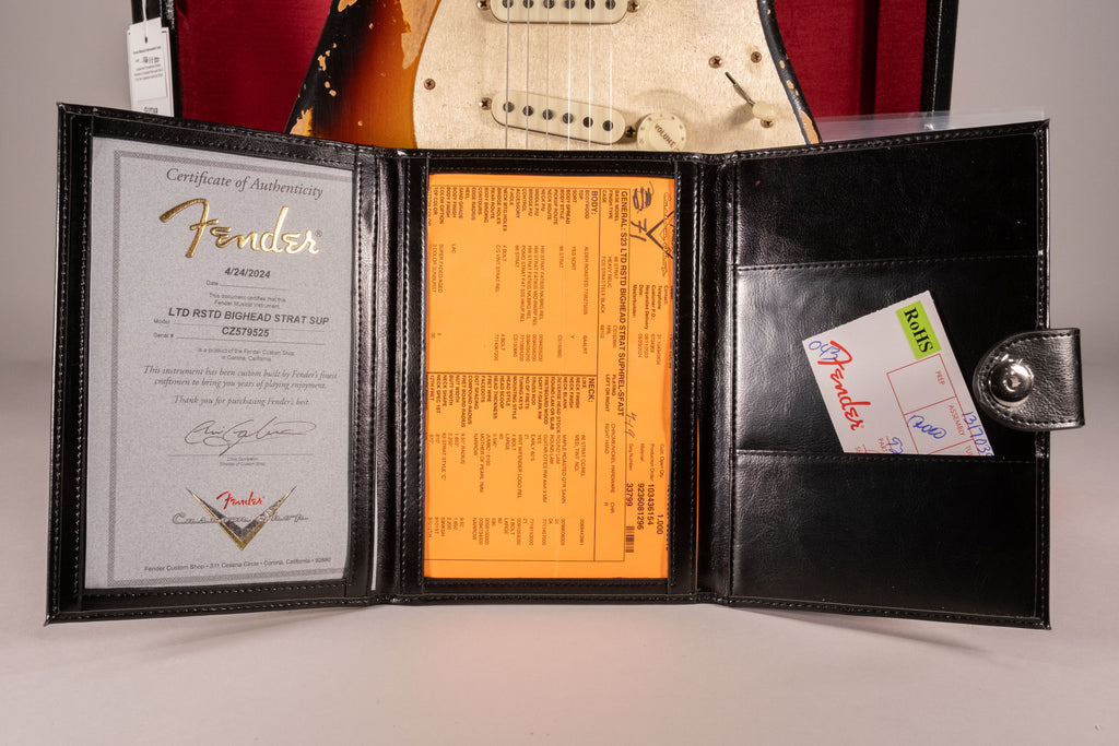 Fender Custom Shop LTD Roasted Bighead Stratocaster Super Heavy Relic 3 Color Sunburst