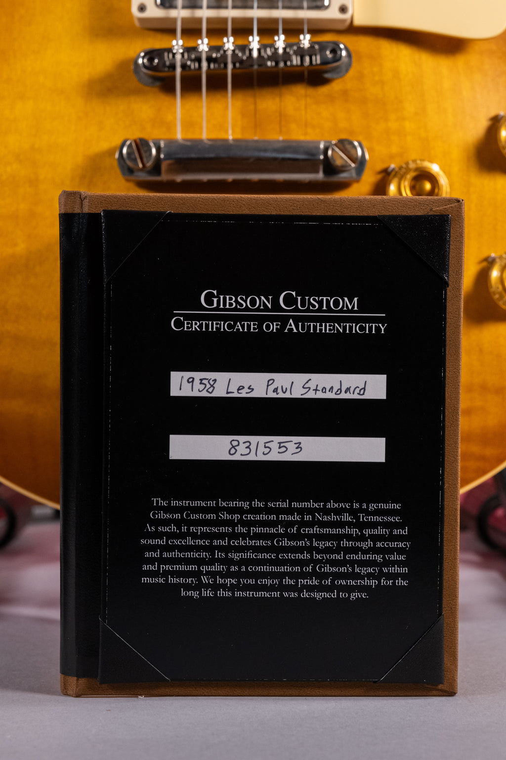Gibson Custom 1958 Les Paul Standard Reissue Vos Lemon Burst