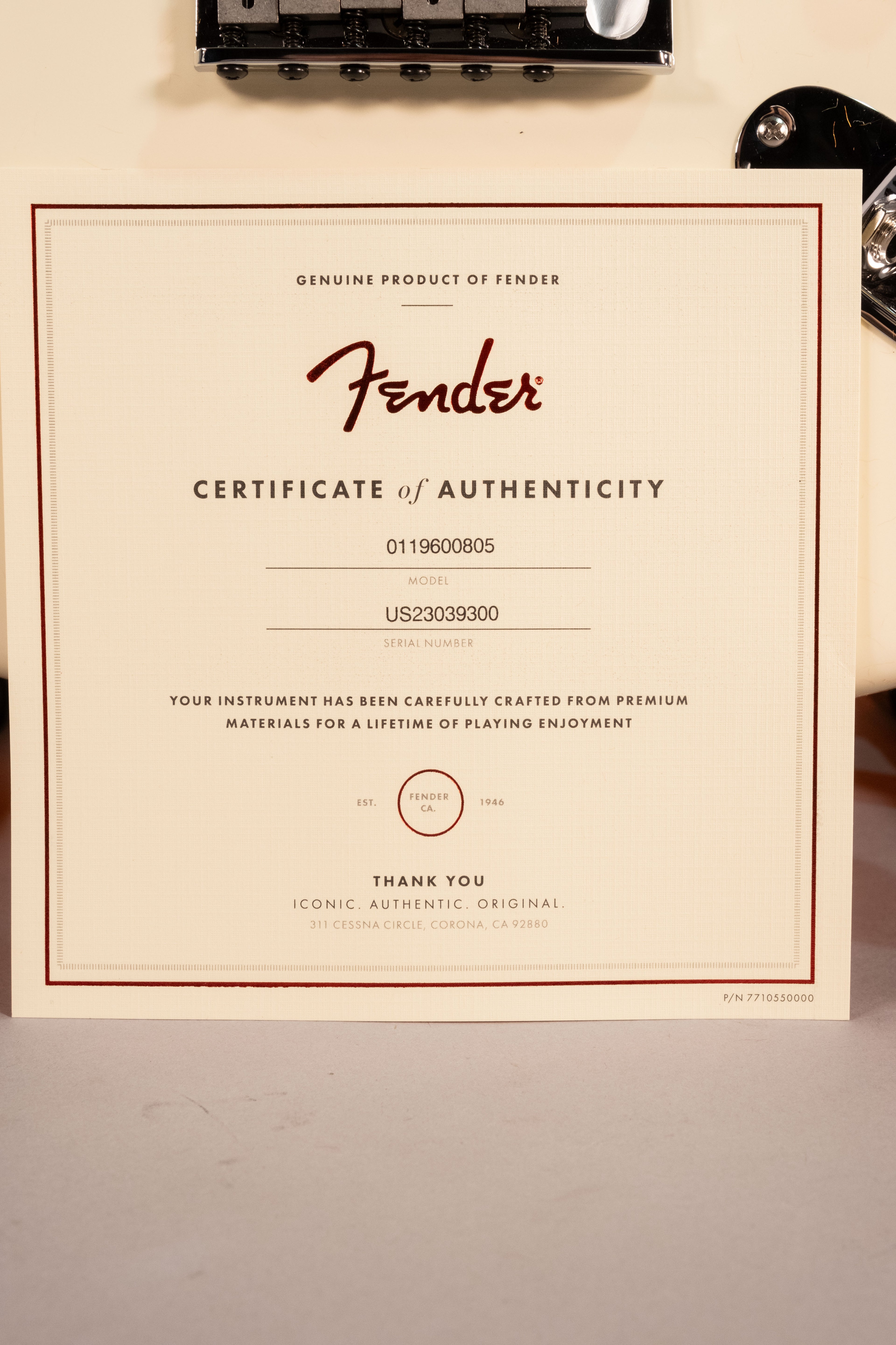 Fender Jeff Beck Stratocaster Olympic White