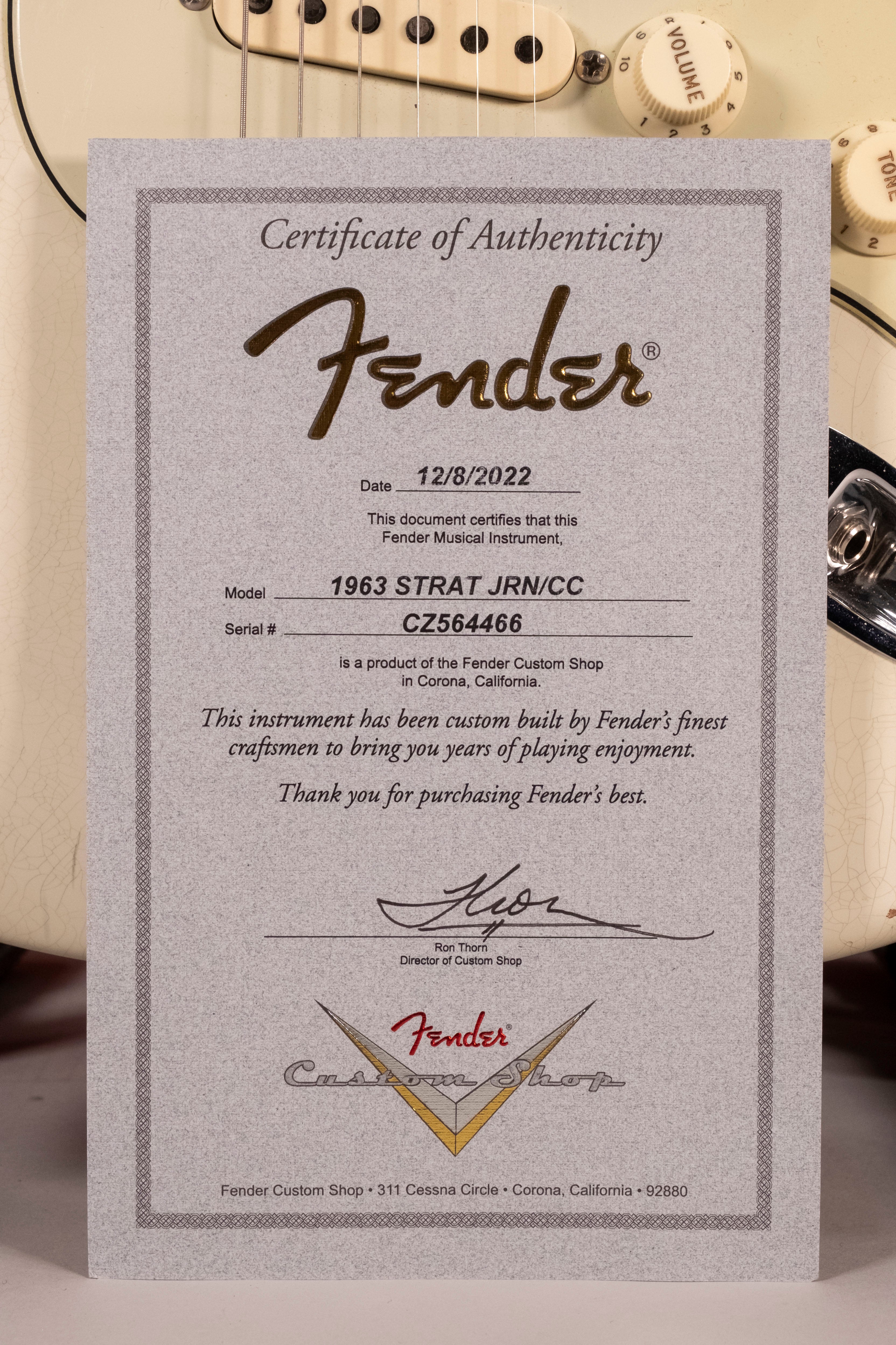 FENDER STRATO 63 JOURNEY USATA