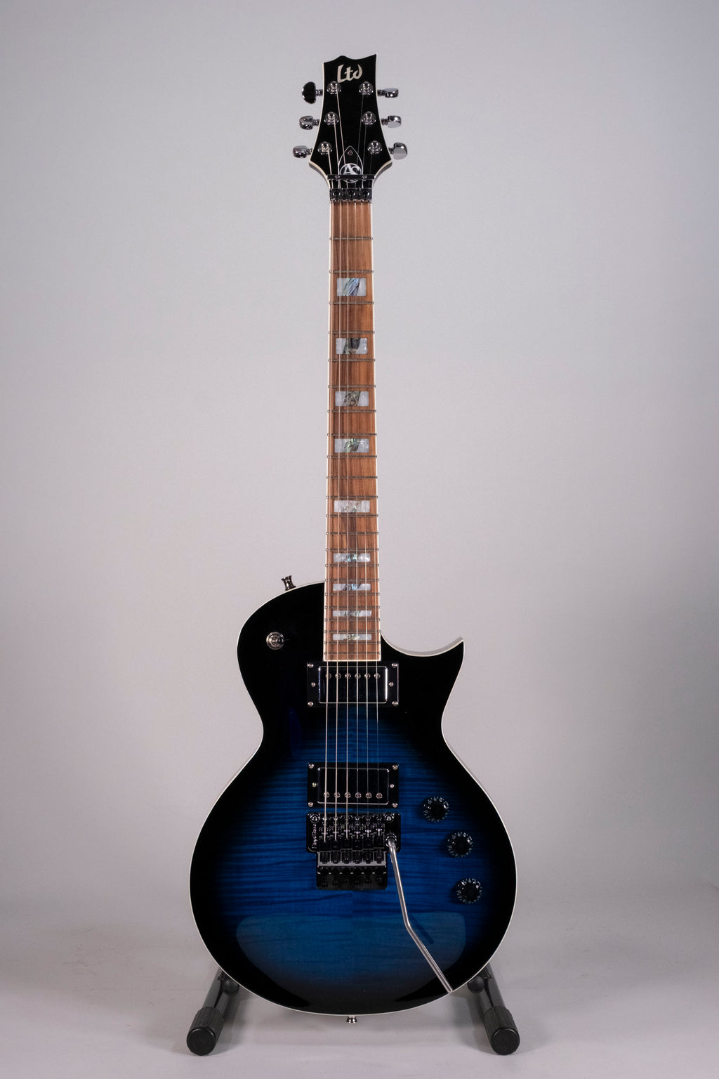 LTD AS-1FR - Black Aqua Sunburst - c/astuccio