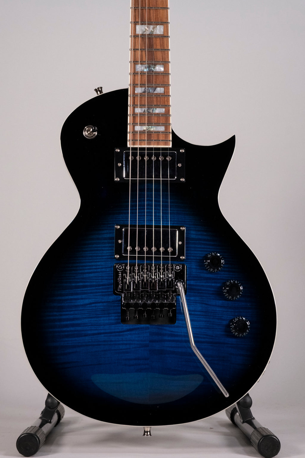 LTD AS-1FR - Black Aqua Sunburst - c/astuccio
