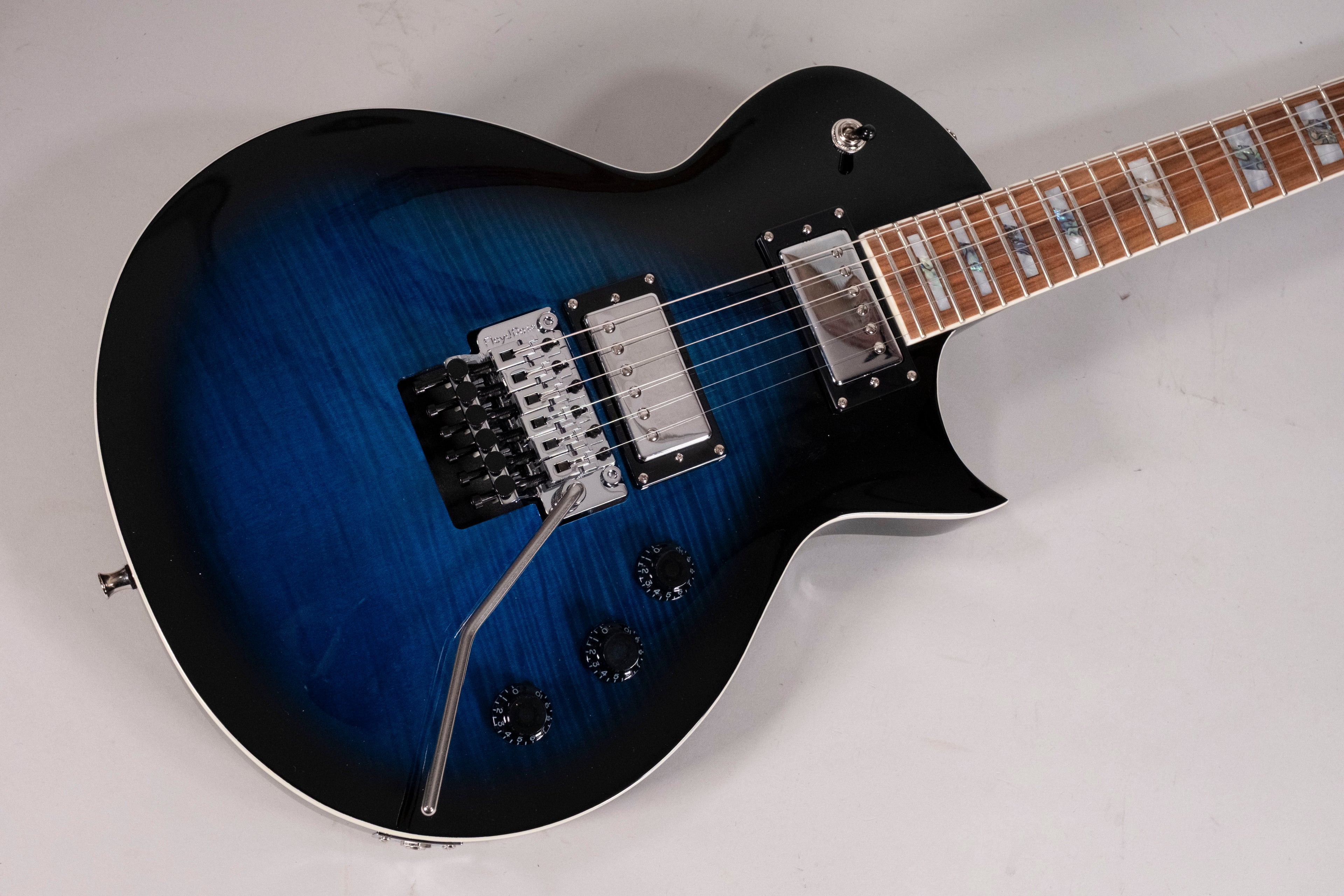 LTD AS-1FR - Black Aqua Sunburst - c/astuccio