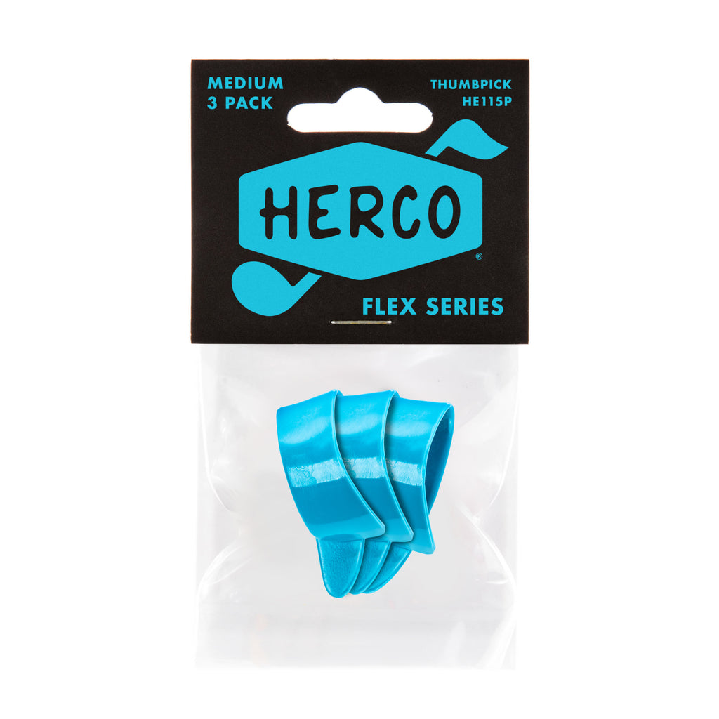 Dunlop HE115 Flex 52 Thumbpicks Medium Player's Pack 3