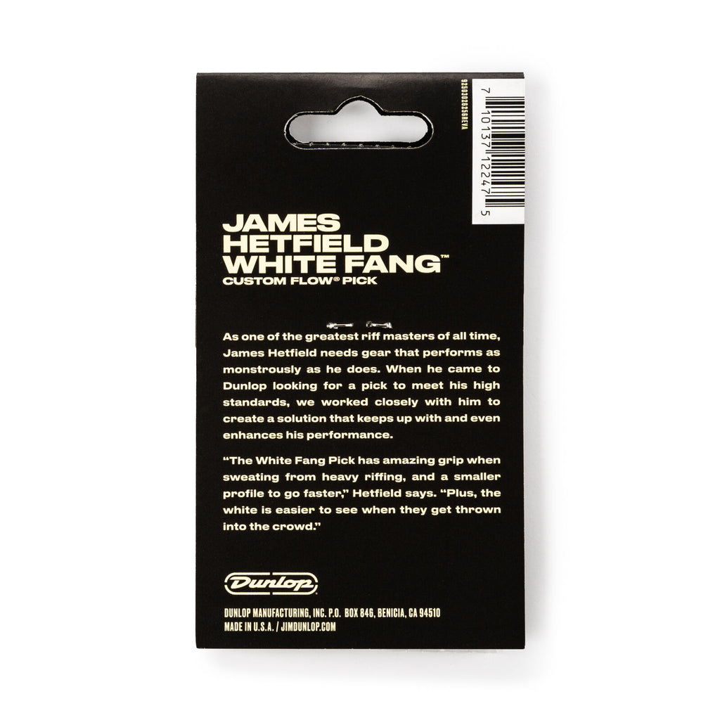 Dunlop PH122P073 Hetfield's White Fang Custom Flow .73 Player's Pack/6