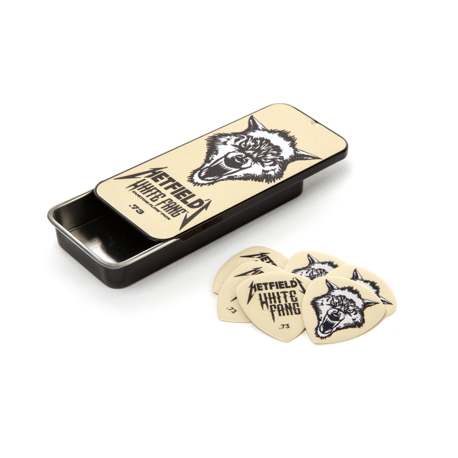 Dunlop PH122T073 Hetfield's White Fang Custom Flow 0.73 Pick Tin