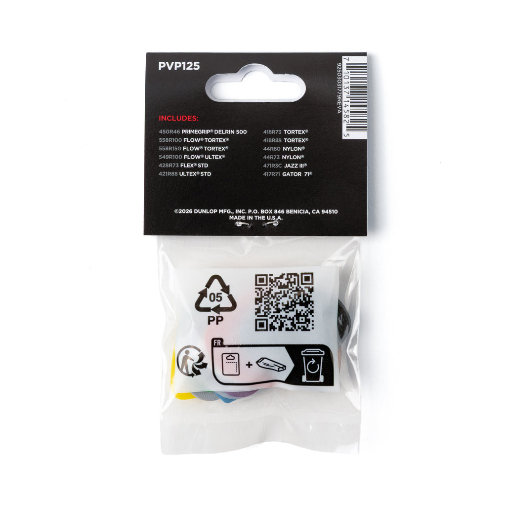 Dunlop PVP125 Recording Pick Variety Player's Pack 12