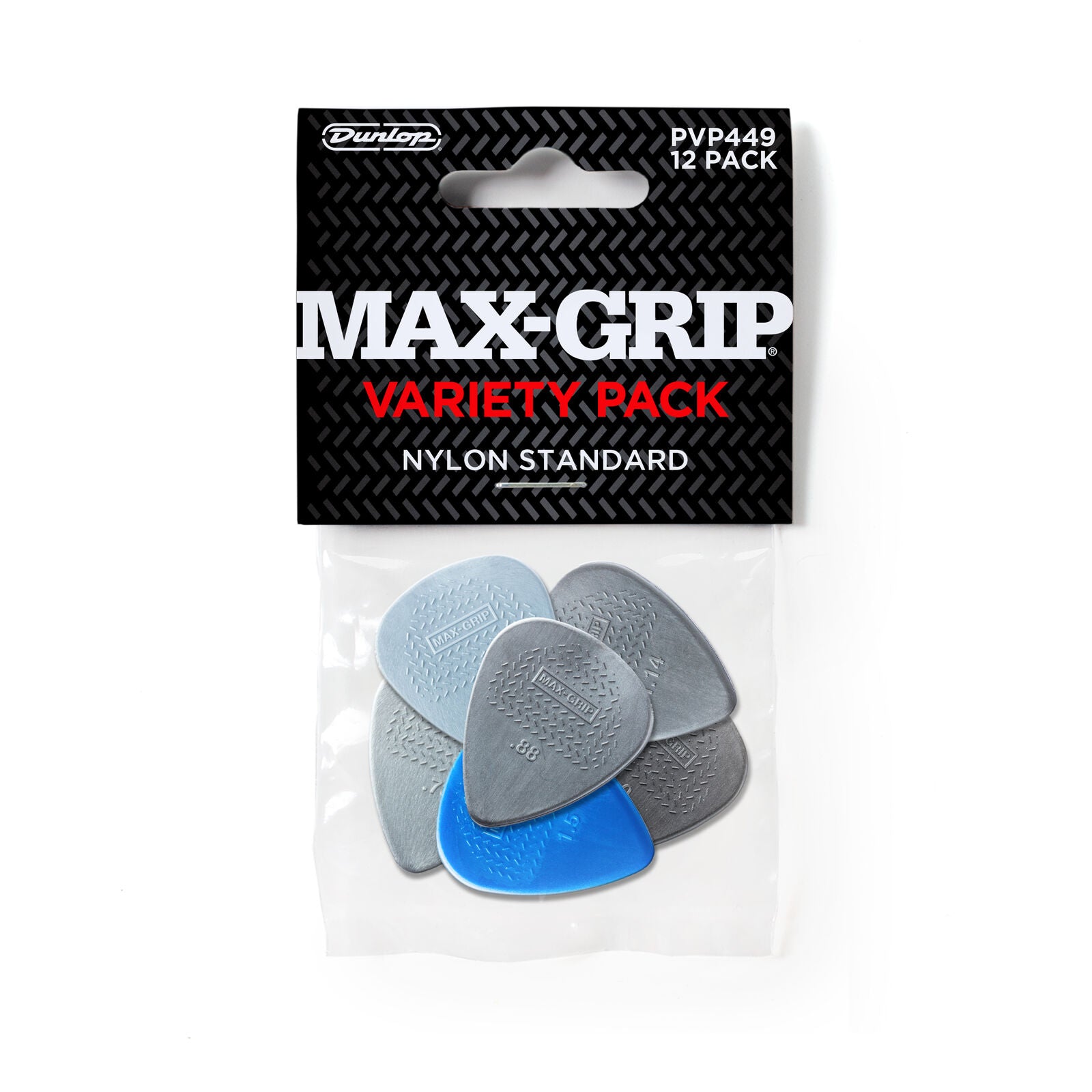 Dunlop PVP449 Max-Grip Nylon Standard Variety Pack 12
