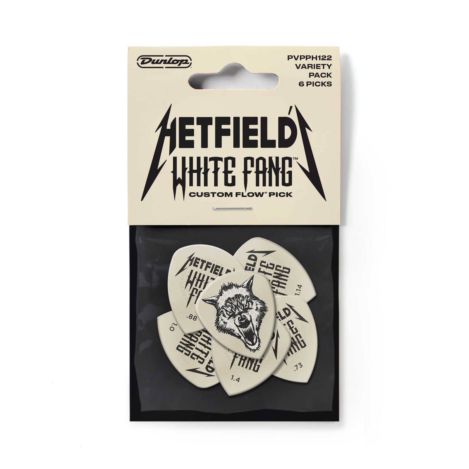 Dunlop PVPPH122 Hetfield's White Fang Custom Flow Variety Pack 6