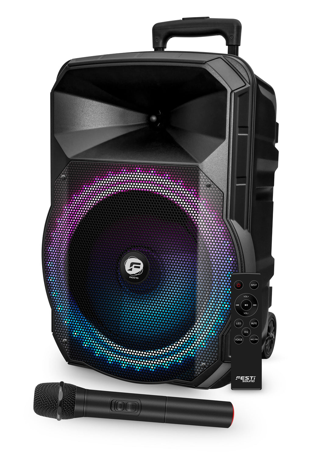 Karma Diffusore Amplificato con Radiomicrofono ed Effetto Luce 300W