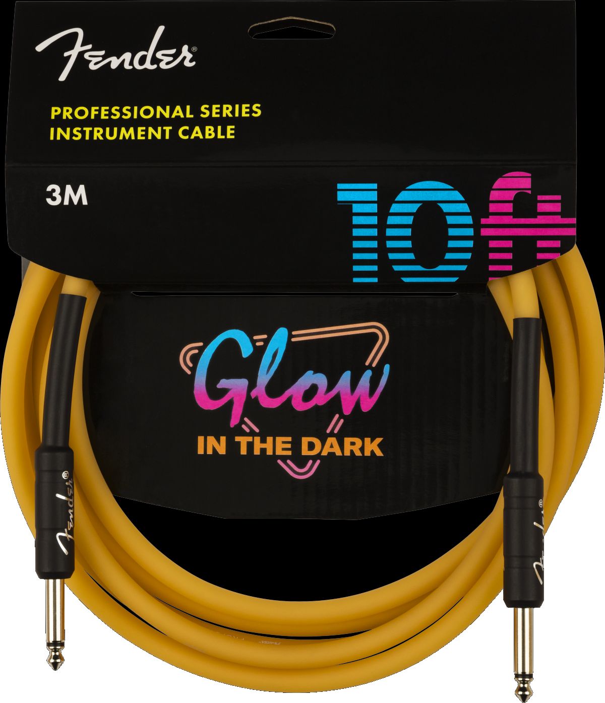 Fender Professional Series Glow in the Dark Cable Orange Mt3