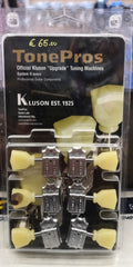 Kluson Meccaniche 3+3 nickel vintage Tpk33-Chrome