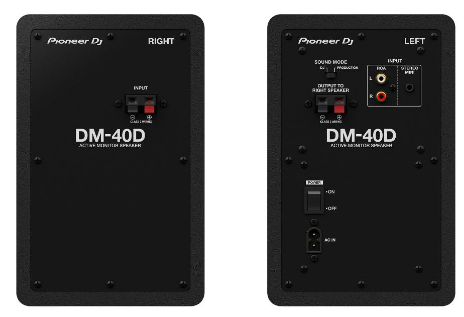 Pioneer Dj DM40D Active Monitors Pair Black