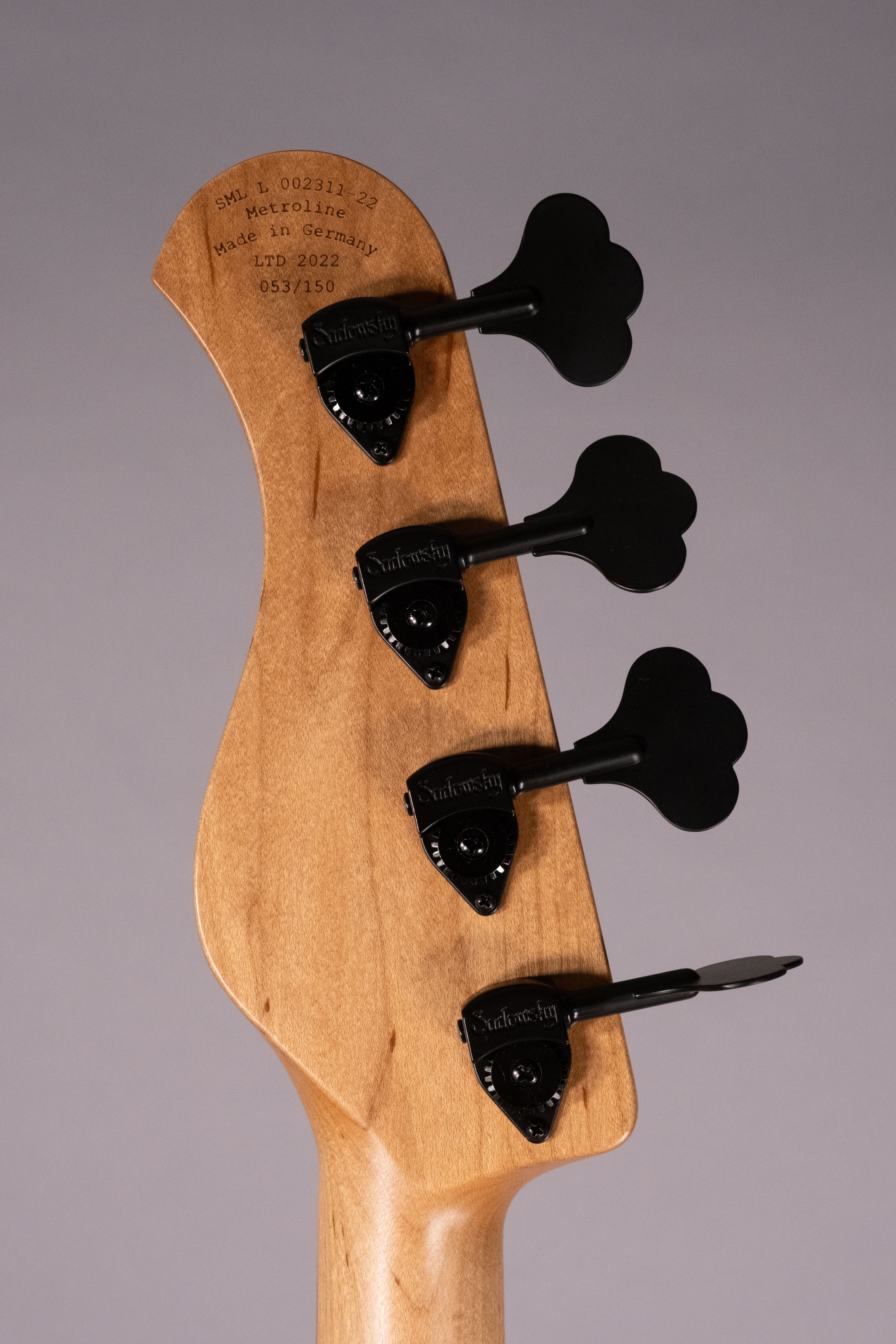 Sadowsky Metroline Bass 4 Frets 21 MM Style LTD Natural Transparent Satin