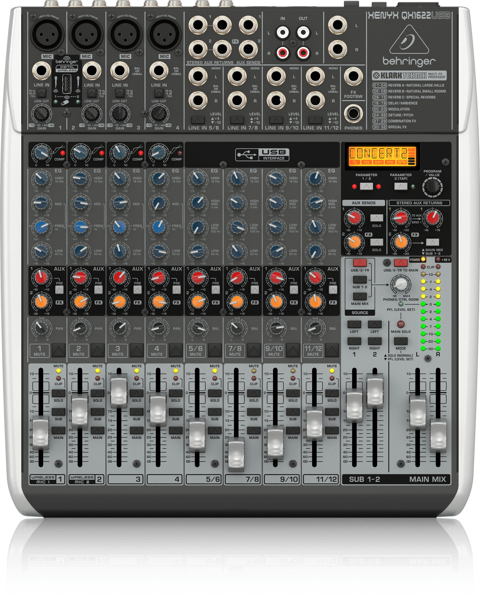 Behringer Xenyx Qx1622Usb 16 Ingressi 4 Compressori