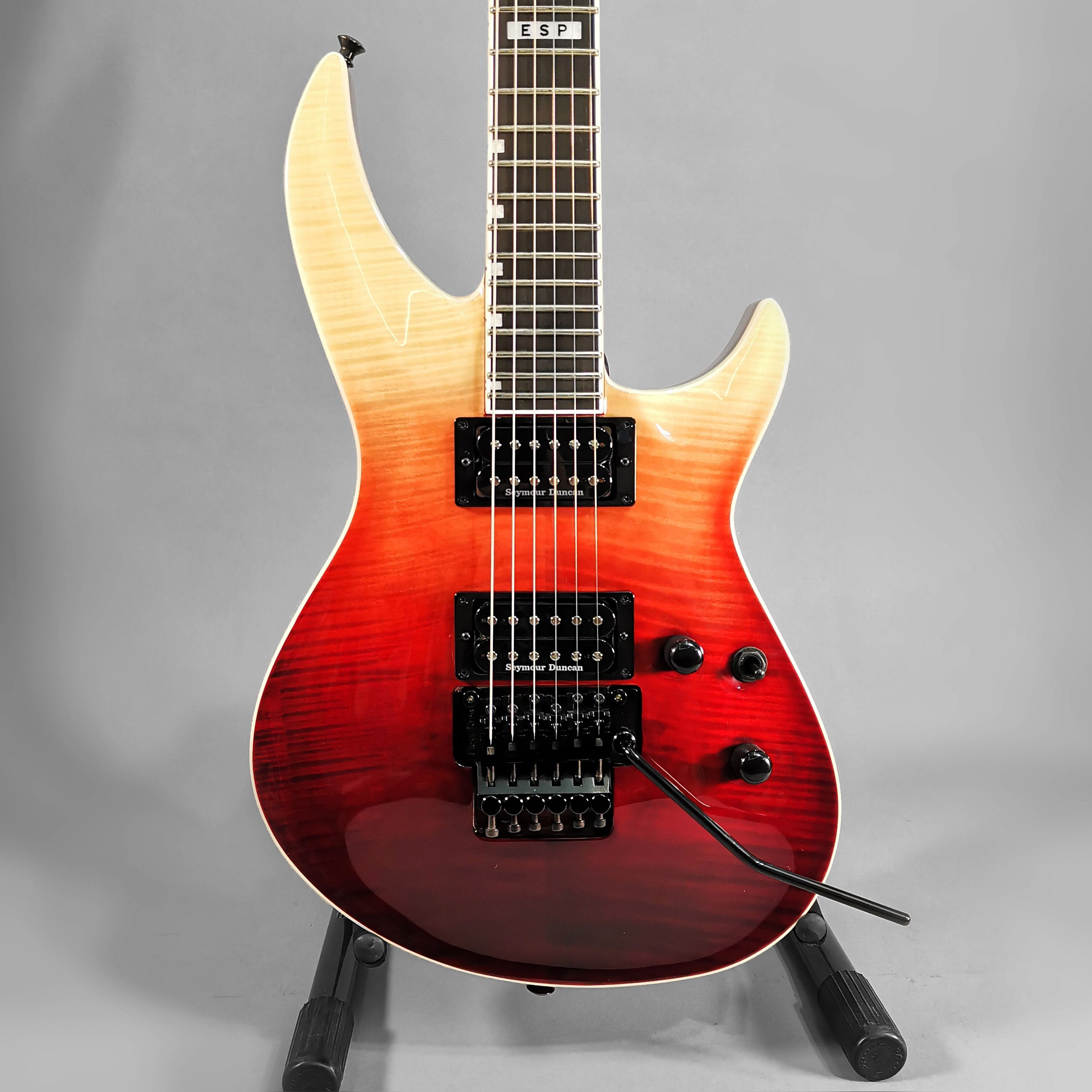 ESP E-II Horizon III Floyd Rose Black Cherry Fade with Case