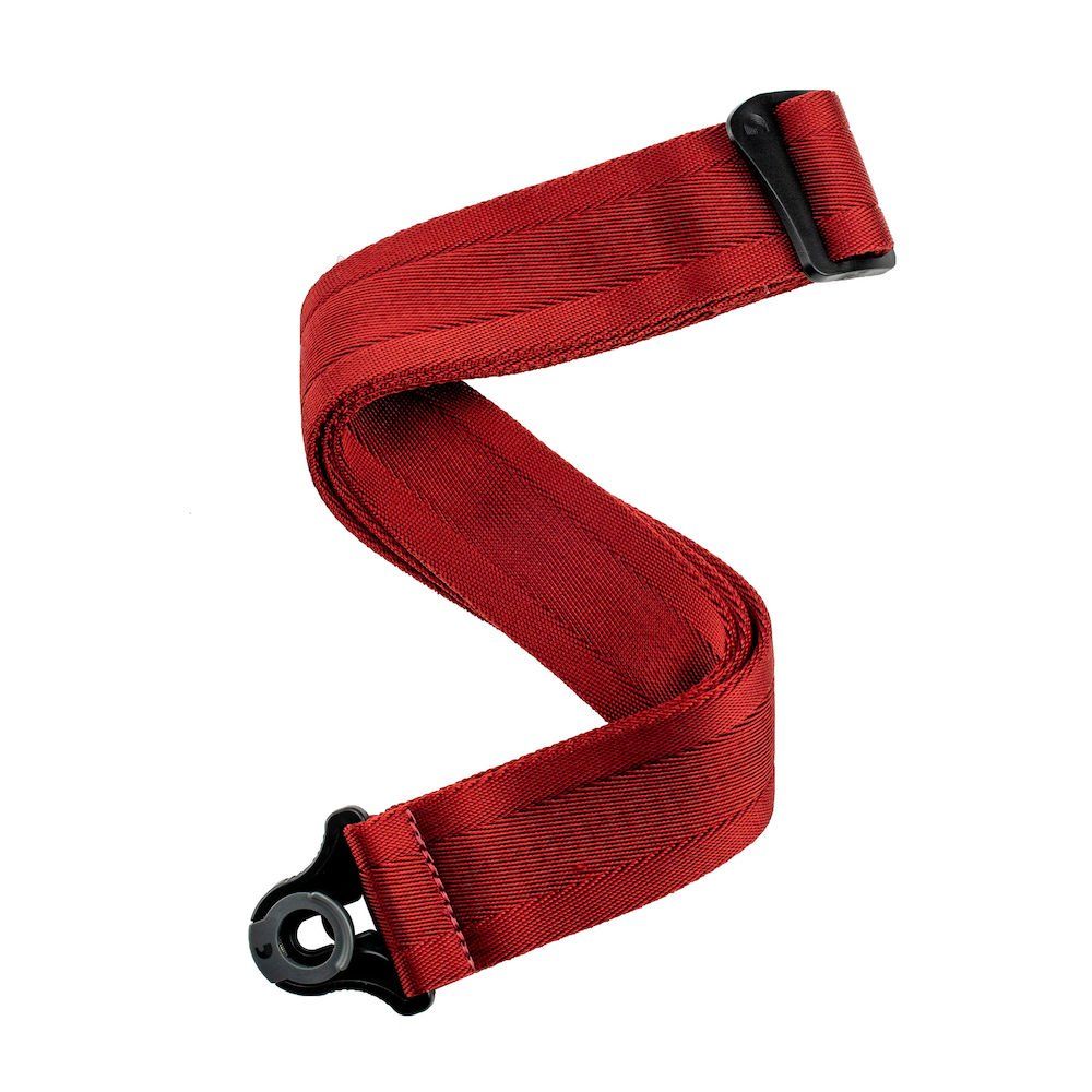 D'Addario 50Bal11 Auto Lock Guitar Strap Blood Red