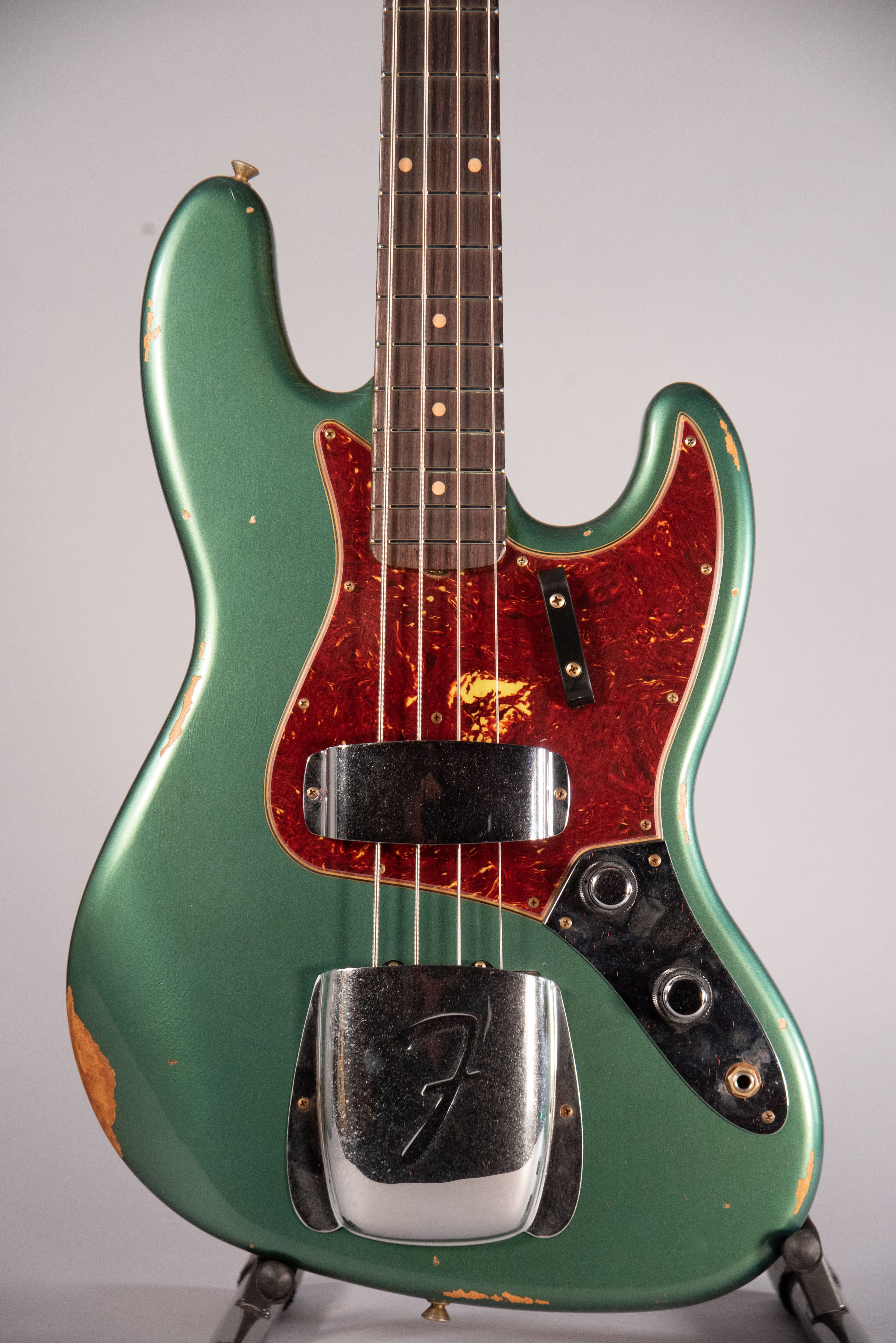Fender Custom Shop Time Machine 62 Jazz Bass Relic Aged Sherwood Green Metallic