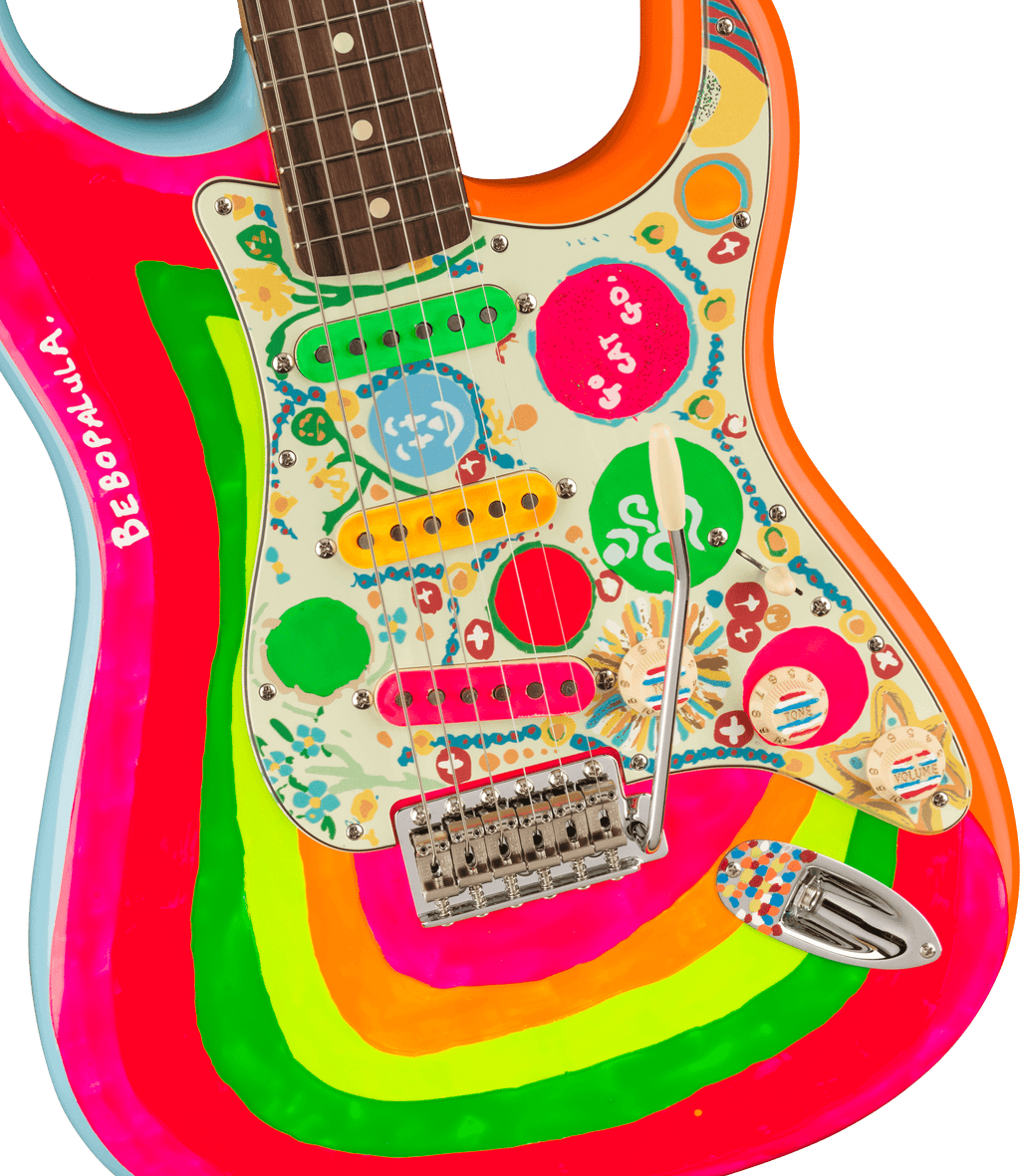 Fender George Harrison Rocky Stratocaster Rw Hand Painted Rocky Artwork