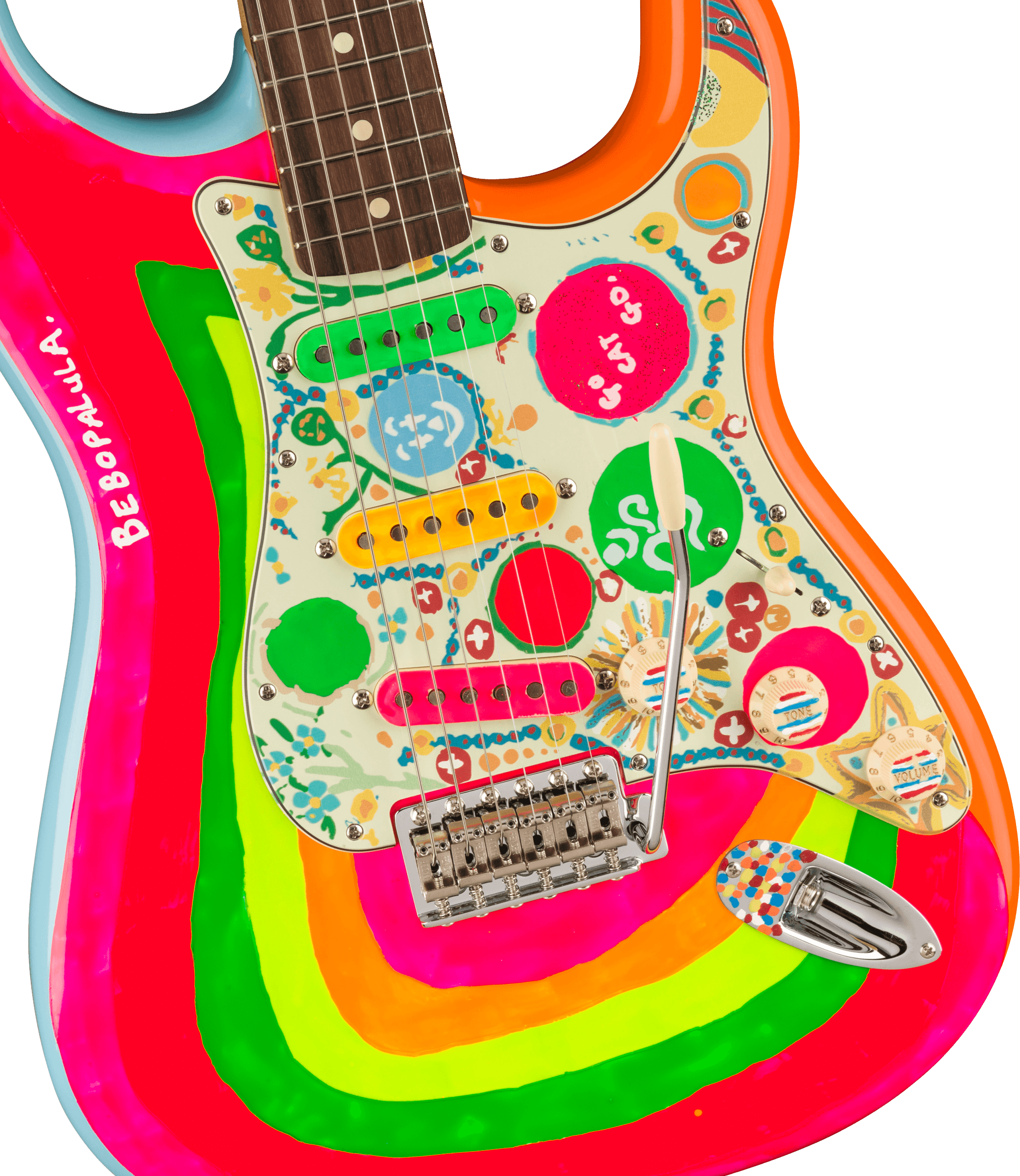 Fender George Harrison Rocky Stratocaster Rw Hand Painted Rocky Artwork
