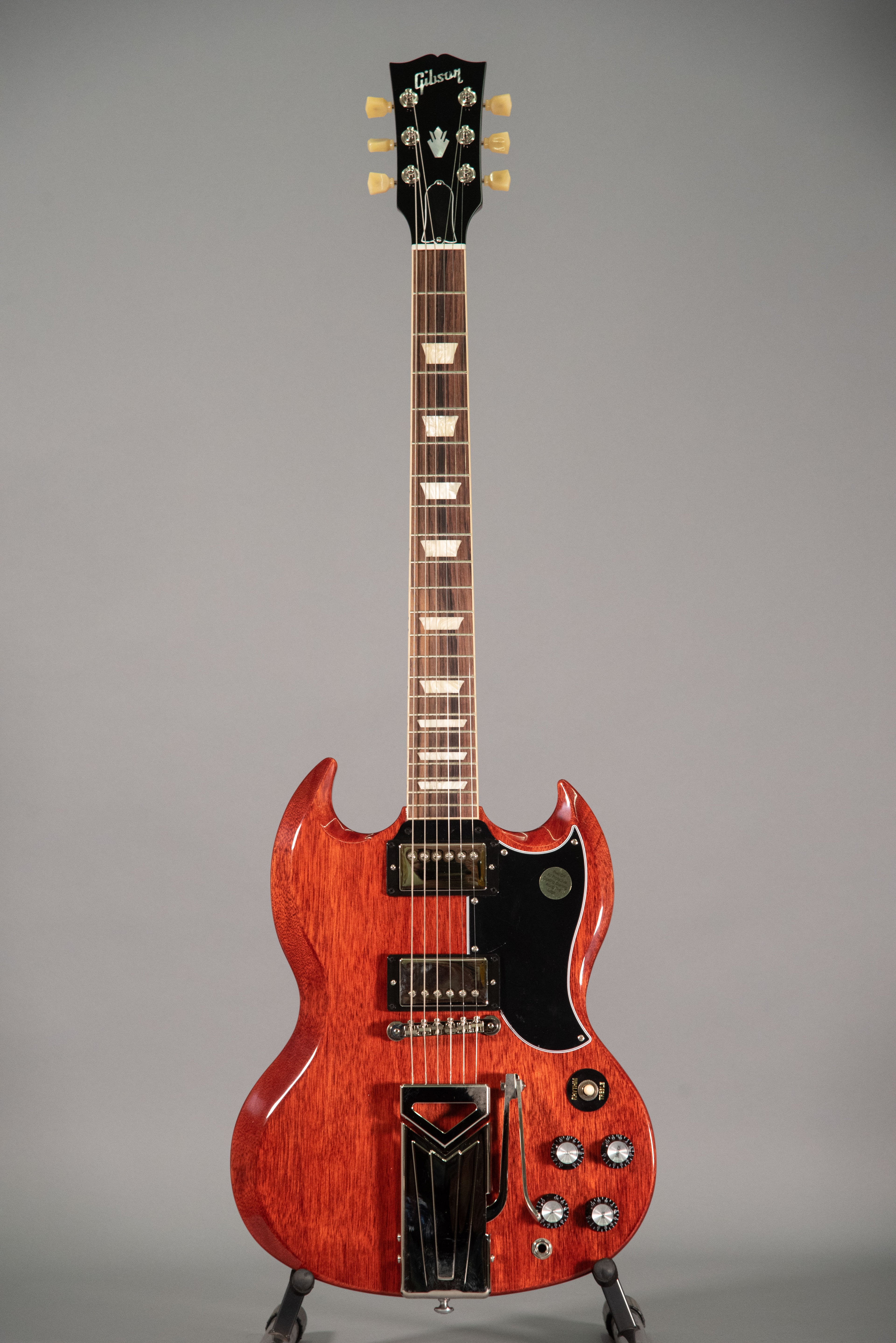 Gibson Sg Standard 61 Sideways Vibrola Vintage Cherry