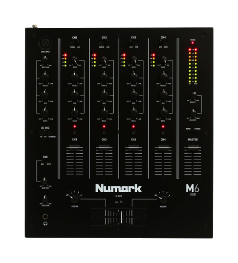 Numark M6 Mixer Dj Black Rack Mount 12,5'