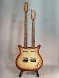 Danelectro Chitarra Elettrica e Basso Elettrico Double Neck Copper Burst