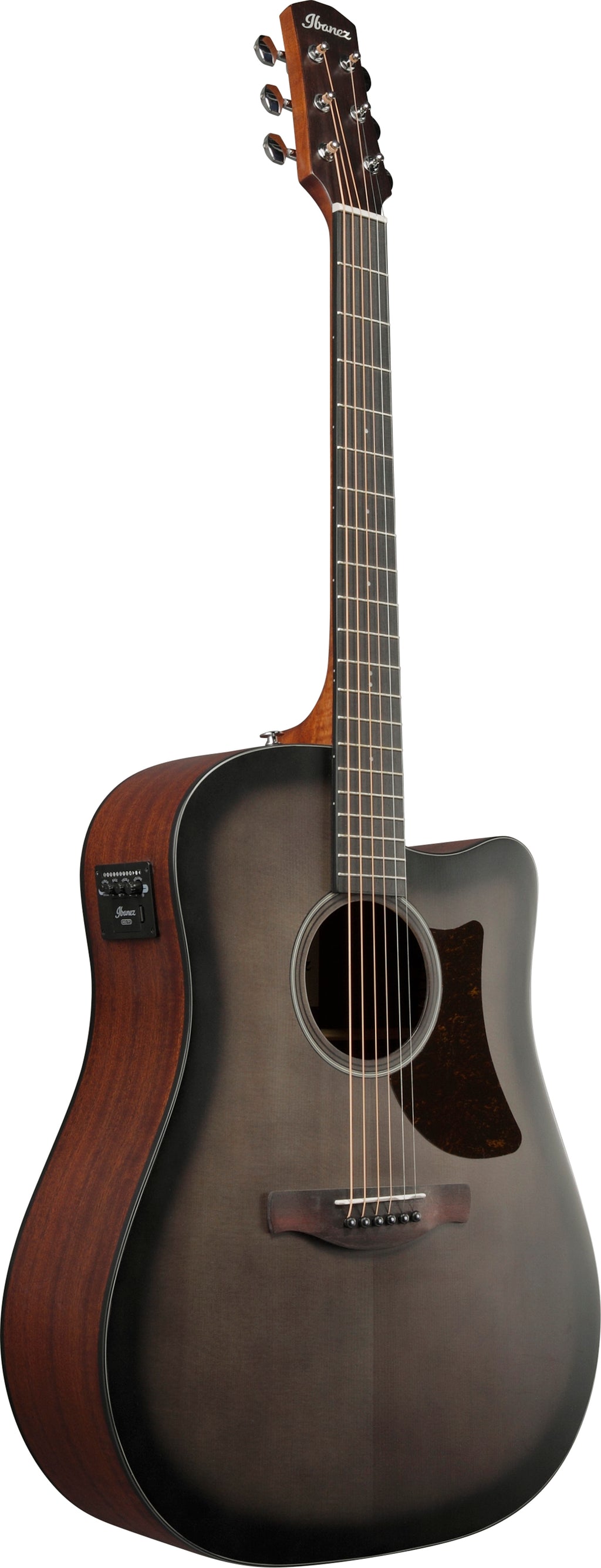 Ibanez AAD50CE Acustica Transparent Charcoal Burst Low Gloss Cutaway Elettrifica