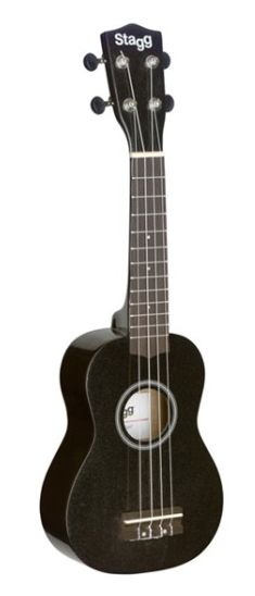 Stagg US-Night Soprano Ukulele Black with Bag