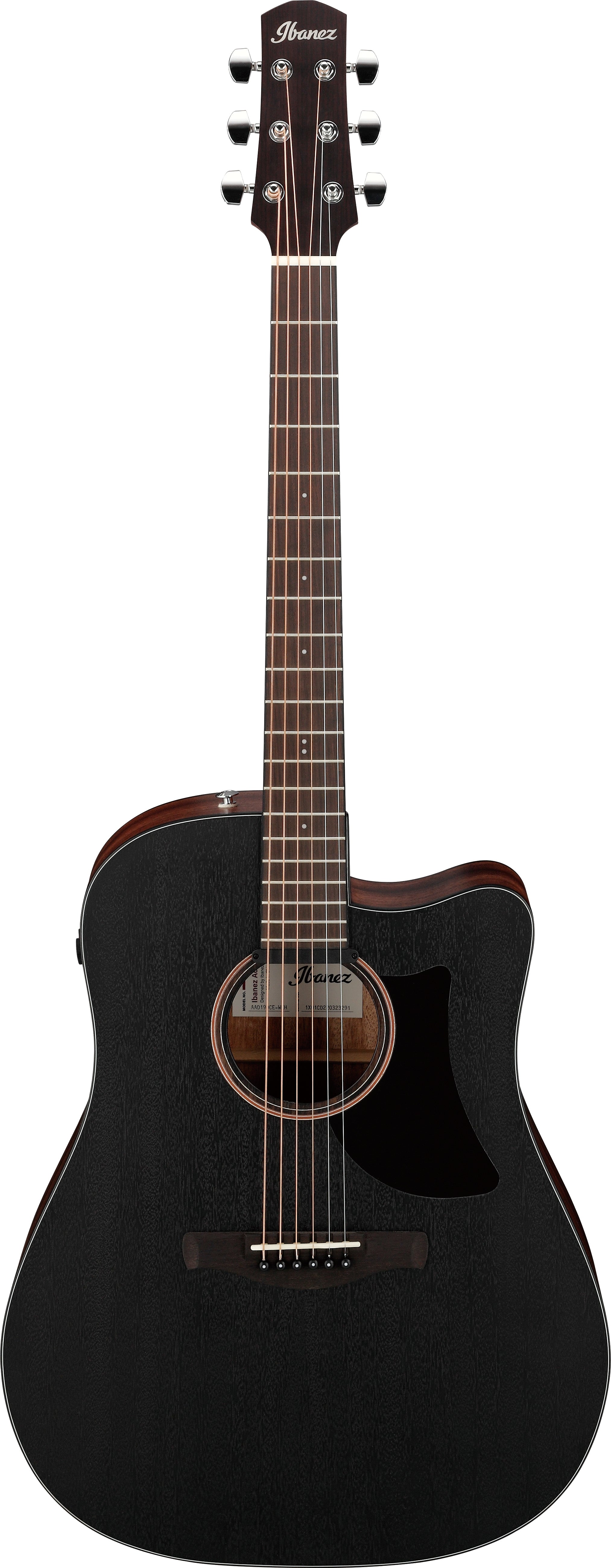 Ibanez AAD190CEWKH Open Pore Black Chitarra Acustica Elettrificata