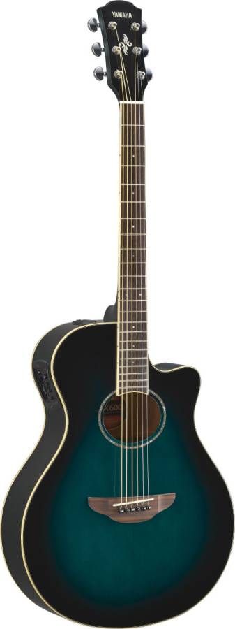 Yamaha Apx600Obb Chitarra Acustica Elettrificata Oriental Blue Burst