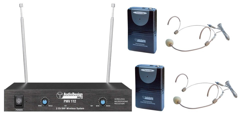 Audiodesign Pmv112BP 2 Body Pack con Microfono ad Archetto