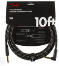 Fender Cavo Deluxe 3Mt Tweed Black Dritto Pipa