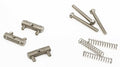 Fender American Vintage Telecaster Threaded Bridge Saddles Set di 3 Nickel