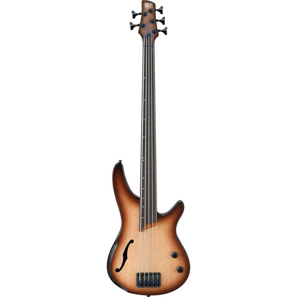 Ibanez Srh505F-Nnf Basso Elettrico Fretless Natural Browned Burst Flat