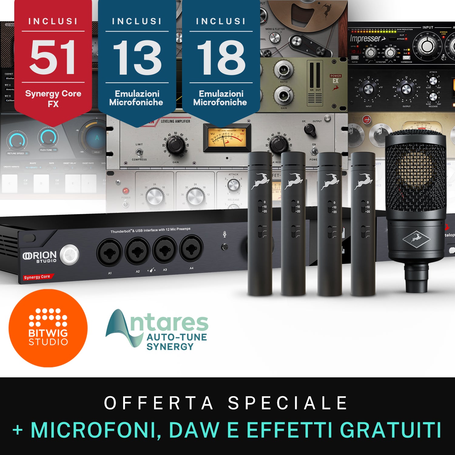 Antelope Orion Studio Synergy Core Interfaccia Thunderbolt 3 / Usb