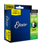 Elixir 3x2 pack 16552 electr nickel plated steel optiweb
