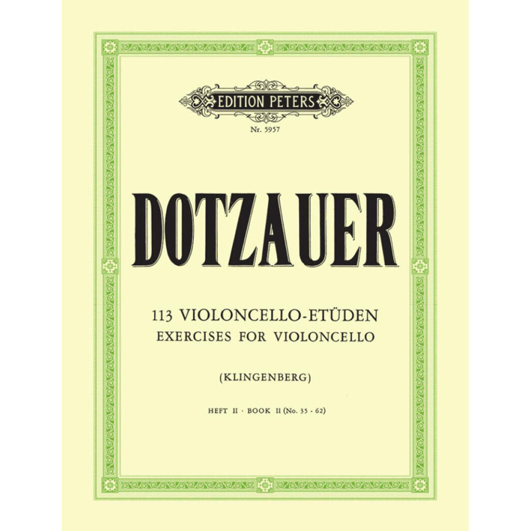 Edition Pteres Dotzauer 113 Violoncello - Etuden